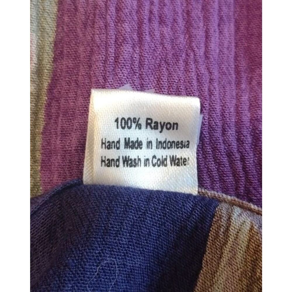 Oregon Spirit Purple Boho Tunic/Dress Asymmetrical Artsy Festival Fair Women L - Picture 7 of 7